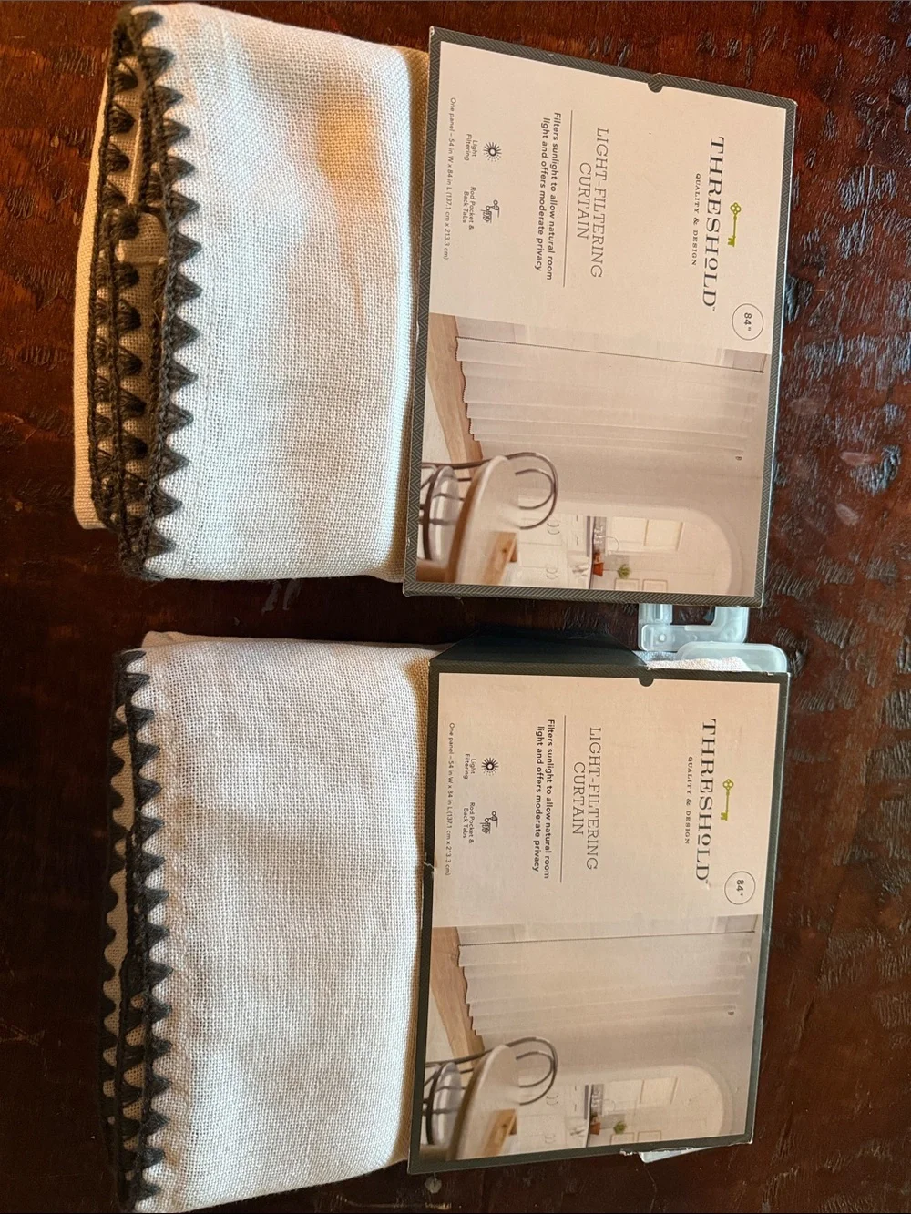 Target Threshold 84” Curtain Panel set of 2